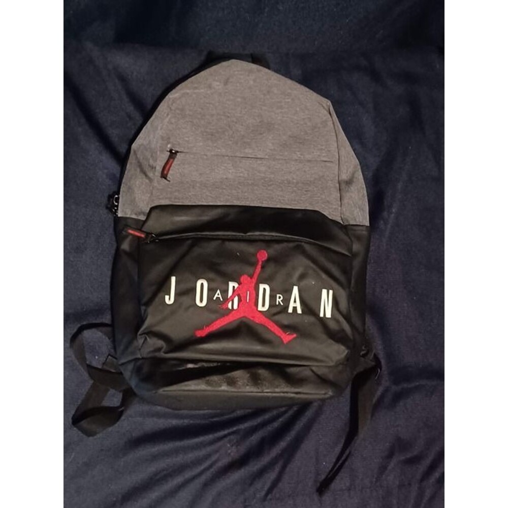 Nike Air Jordan Pivot Backpack Travel Gym Bag School Heather Gray Size Large